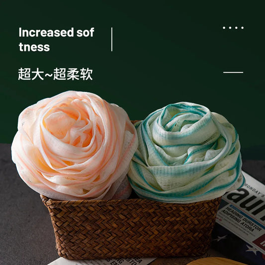 Burete de Duș în Formă de Trandafir – Exfoliere Delicată, Spumă Abundentă, Design Elegant pentru Baie