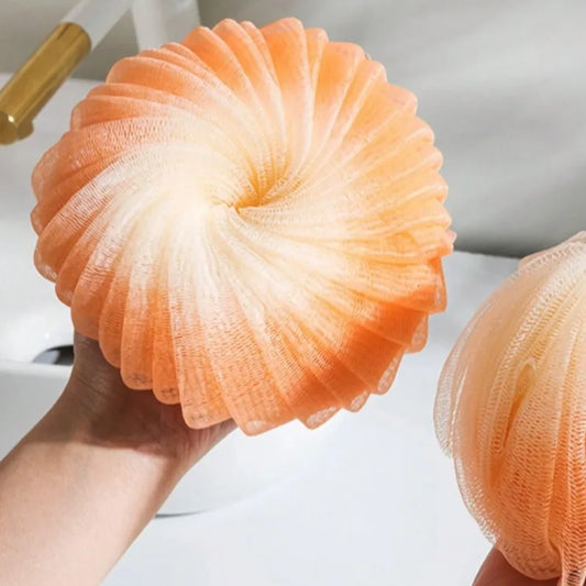 Burete de Duș Exfoliant din Plasă – Soft, Spumos, Curățare Delicată & Exfoliere Ușoară pentru Corp