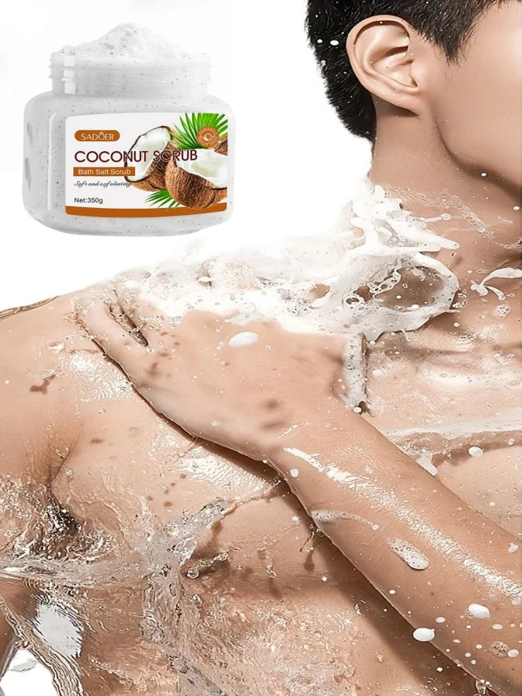 Scrub Exfoliant cu Cocos 350g – Curățare Profundă, Hidratare, Iluminare și Netezirea Pielii