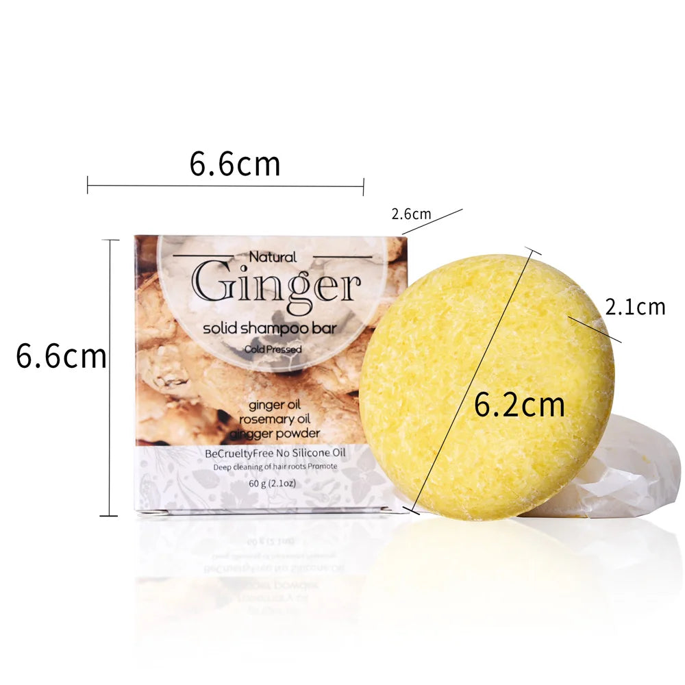 Șampon Solid cu Turmeric 60g – Curățare Profundă, Anti-mătreață, Netezire și Hidratare, Ingrediente Naturale