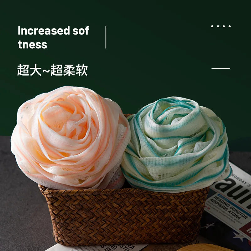 Burete de Duș în Formă de Trandafir – Exfoliere Delicată, Spumă Abundentă, Design Elegant pentru Baie