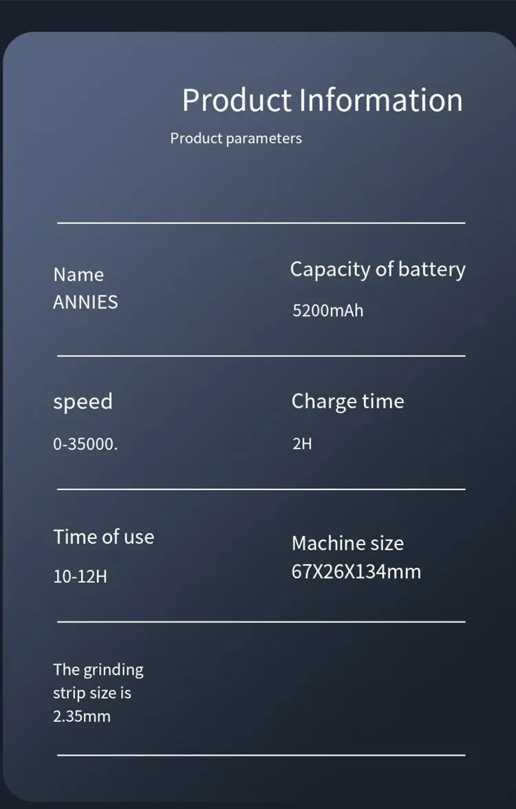 Freza Electrică Profesională 35.000 RPM – Portabilă, Reîncărcabilă, pentru Manichiură și Pedichiură | Set Complet pentru Salons & Home