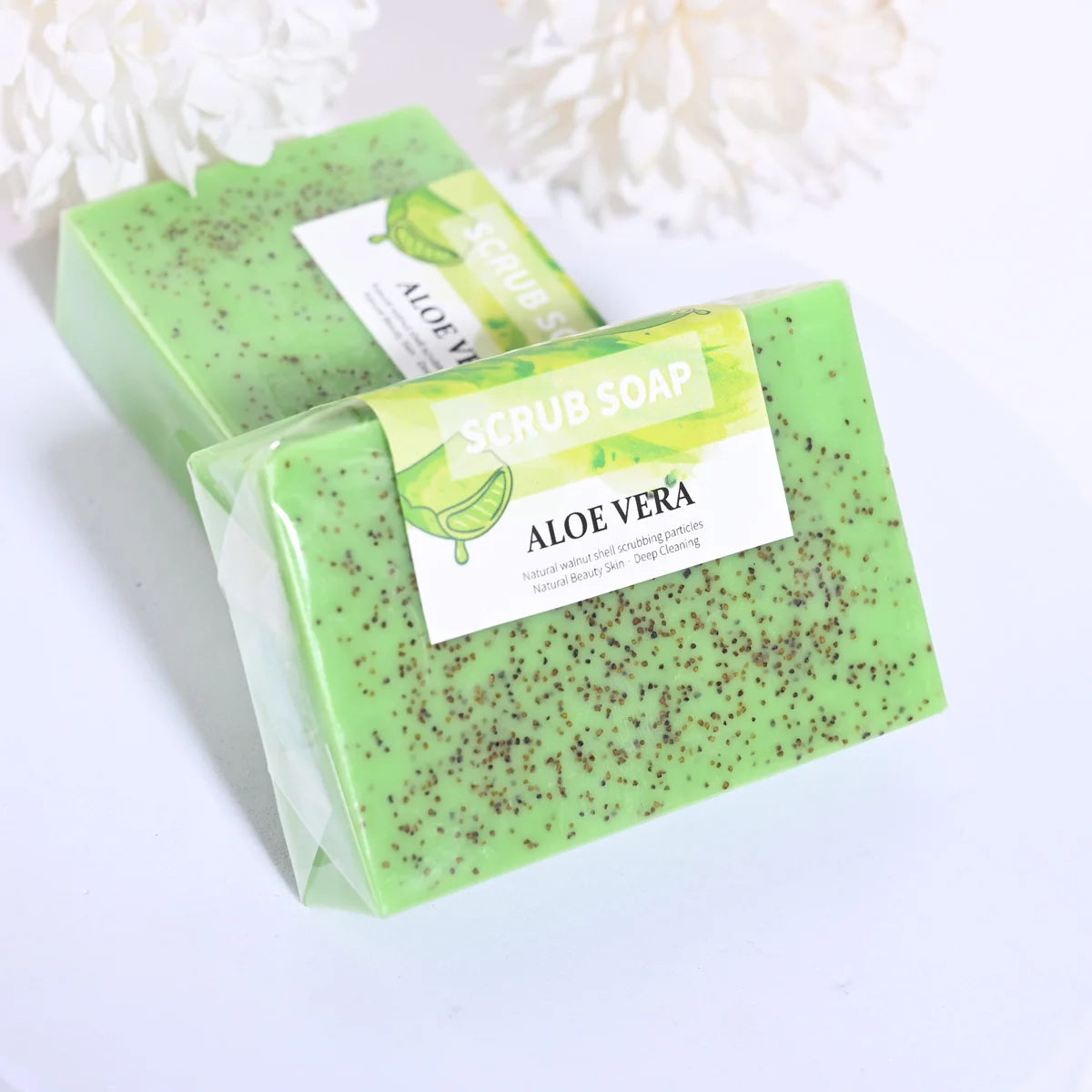Săpun Natural Exfoliant cu Aloe Vera – Anti-acnee, Luminează Tenul, 100g