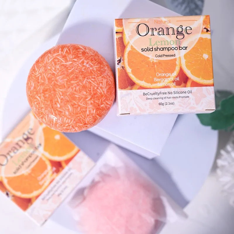 Șampon Solid cu Turmeric 60g – Curățare Profundă, Anti-mătreață, Netezire și Hidratare, Ingrediente Naturale