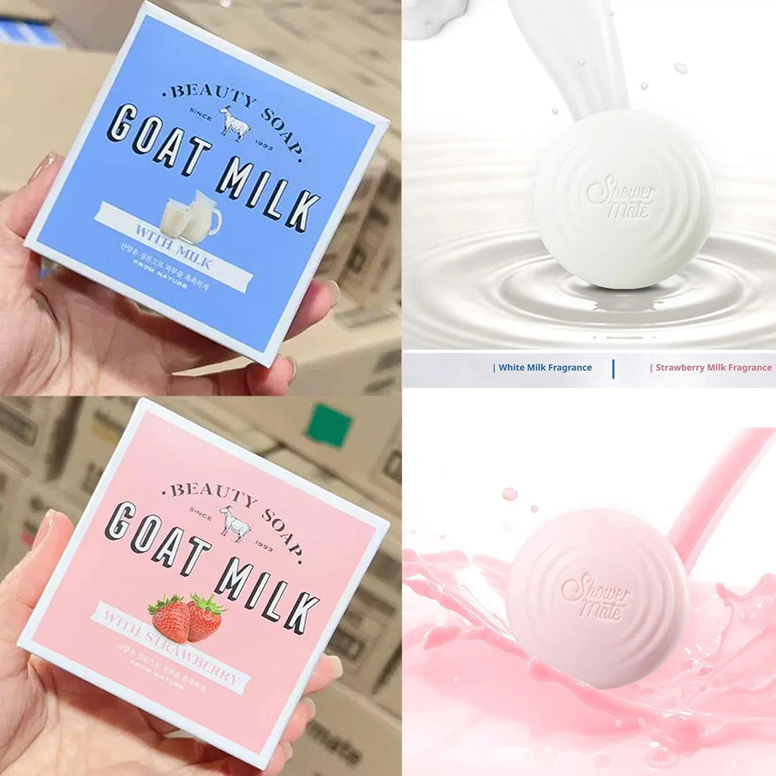 Săpun din Lapte de Capră – Hidratant, Hrănitor, Curățare Delicată pentru Corp și Față