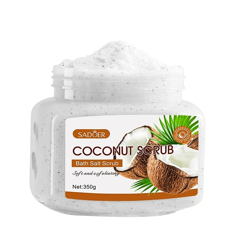Scrub Exfoliant cu Cocos 350g – Curățare Profundă, Hidratare, Iluminare și Netezirea Pielii