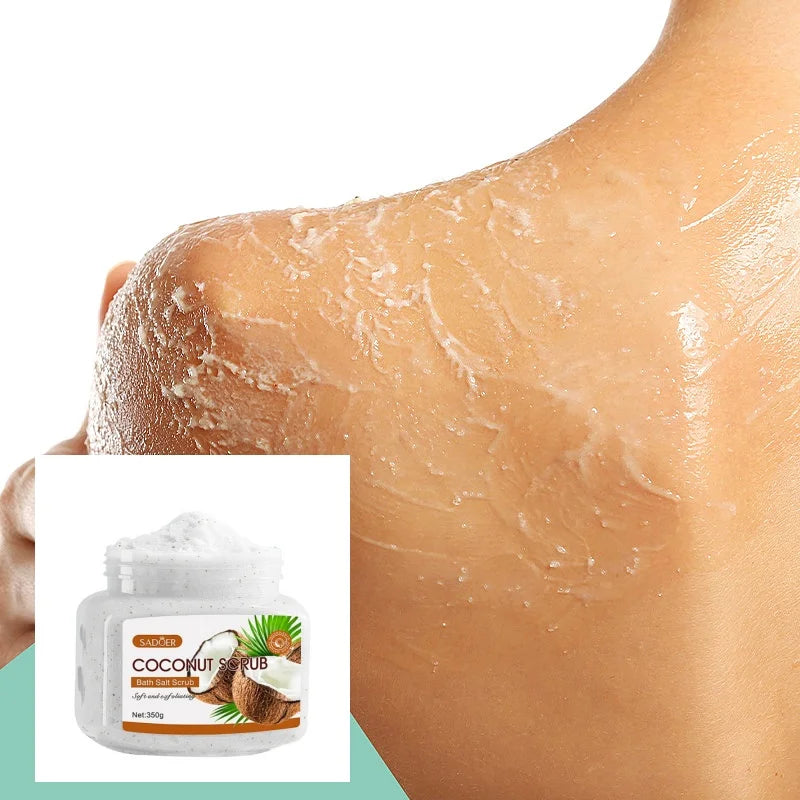Scrub Exfoliant cu Cocos 350g – Curățare Profundă, Hidratare, Iluminare și Netezirea Pielii