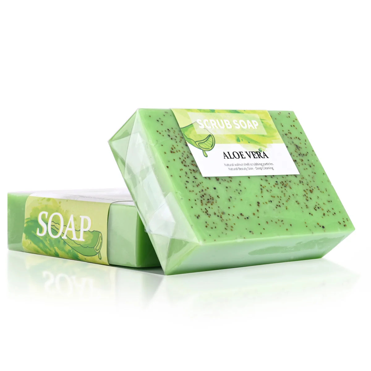Săpun Natural Exfoliant cu Aloe Vera – Anti-acnee, Luminează Tenul, 100g