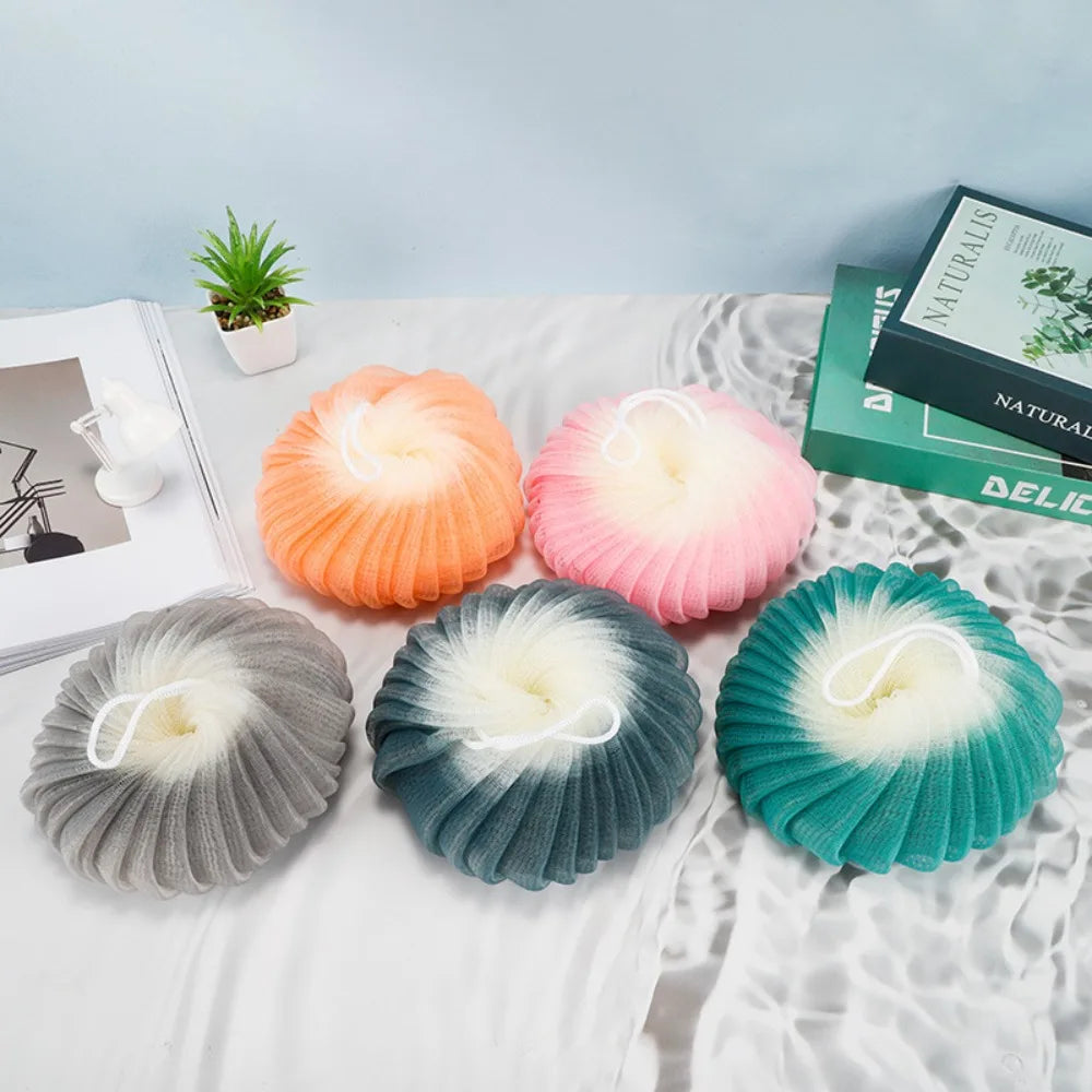 Burete de Duș Exfoliant din Plasă – Soft, Spumos, Curățare Delicată & Exfoliere Ușoară pentru Corp