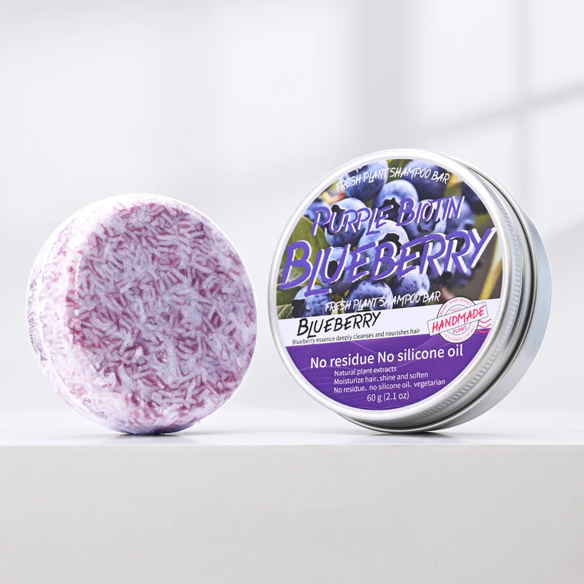 Șampon Solid cu Cireșe – Anti-Cădere, Hrănire Intensă, Curățare Delicată, Organics, 60g