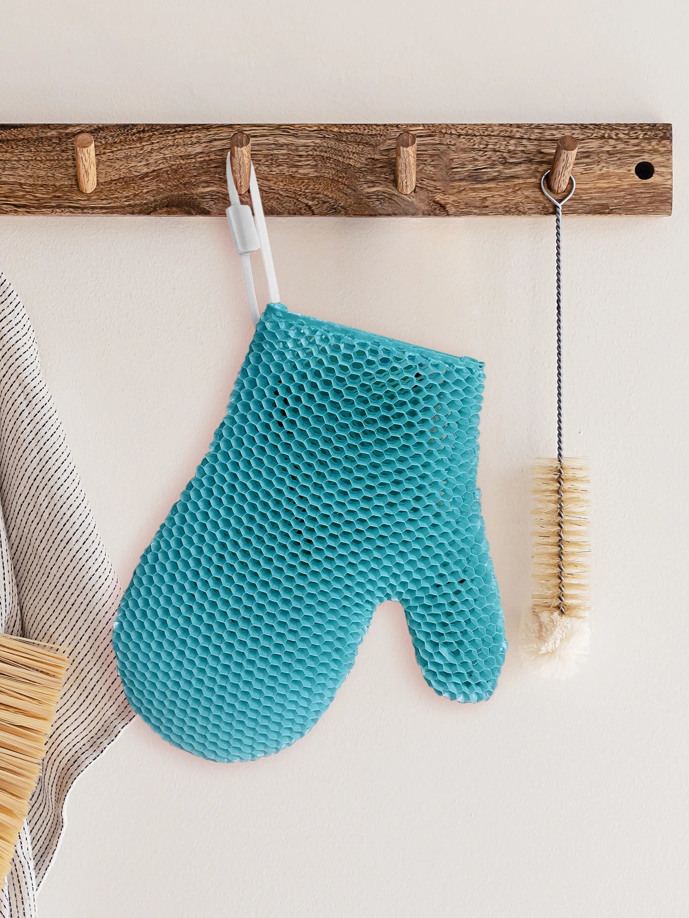 Mănușă Exfoliantă Honeycomb – Curățare Profundă, Îndepărtarea Celulelor Moarte, Uscare Rapidă, Pentru Baie & Spa