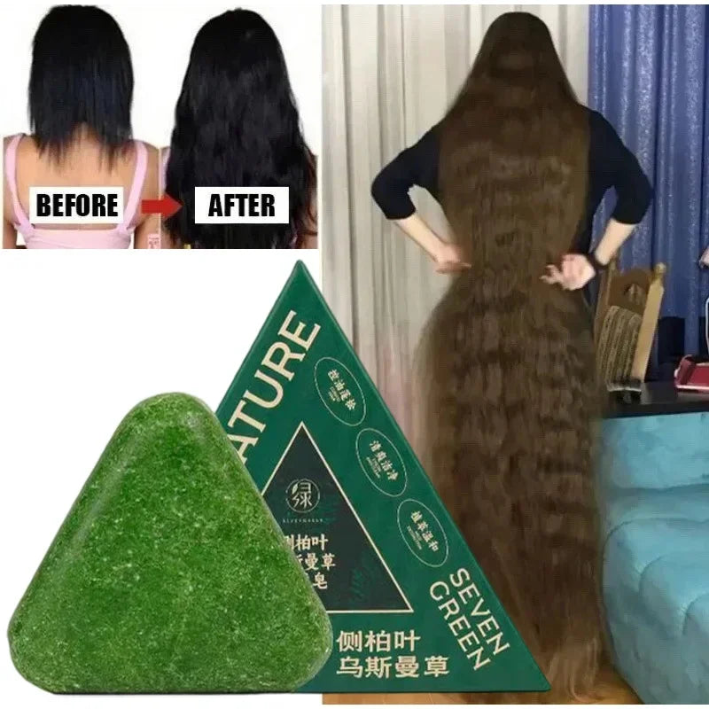 Șampon Solid Natural din Plante – Antimătreață, Anti-Cădere, Calmează Scalpului, Stimulează Creșterea Părului – Handmade