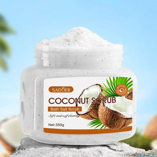 Scrub Exfoliant cu Cocos 350g – Curățare Profundă, Hidratare, Iluminare și Netezirea Pielii