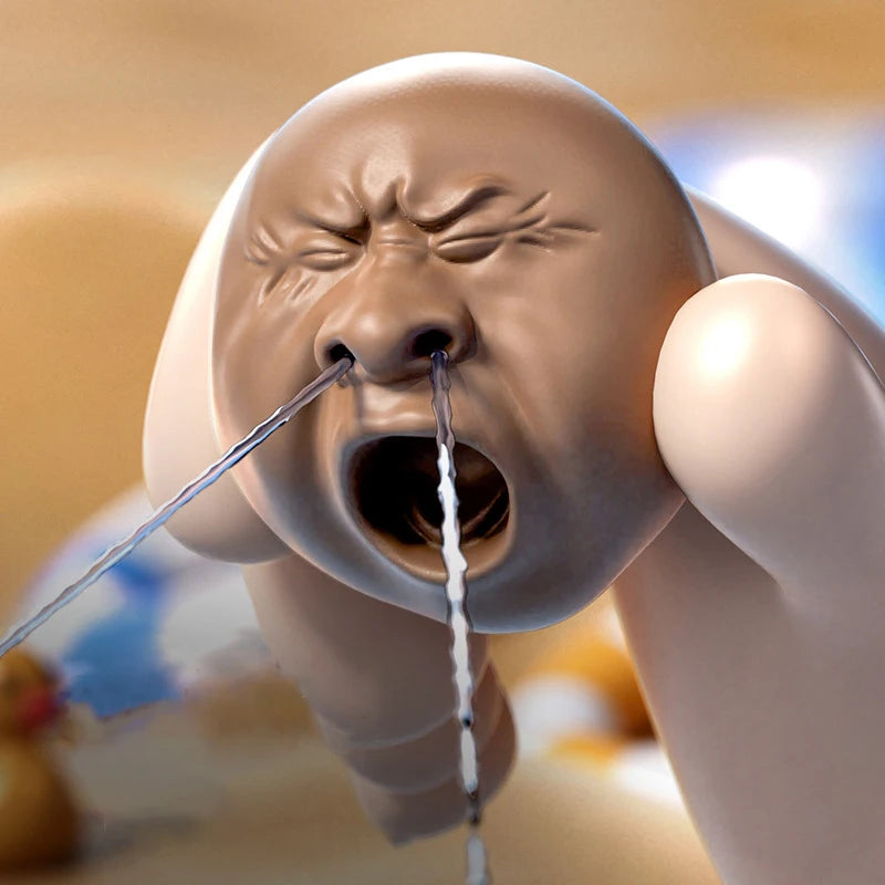 Jucărie Pulverizator cu Apă – Cap Amuzant, Reîncărcabil, Pentru Joacă la Plajă și Baie, Copii și Adulți