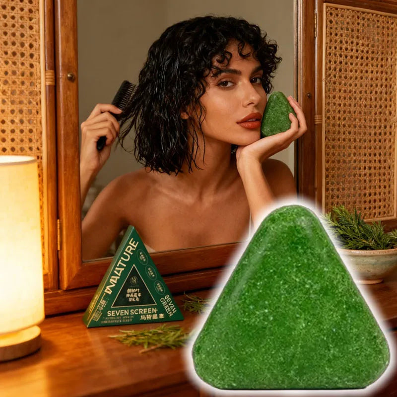Șampon Solid Natural din Plante – Antimătreață, Anti-Cădere, Calmează Scalpului, Stimulează Creșterea Părului – Handmade