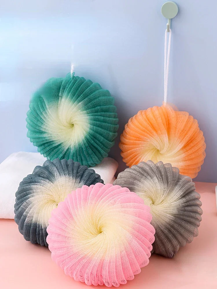 Burete de Duș Exfoliant din Plasă – Soft, Spumos, Curățare Delicată & Exfoliere Ușoară pentru Corp