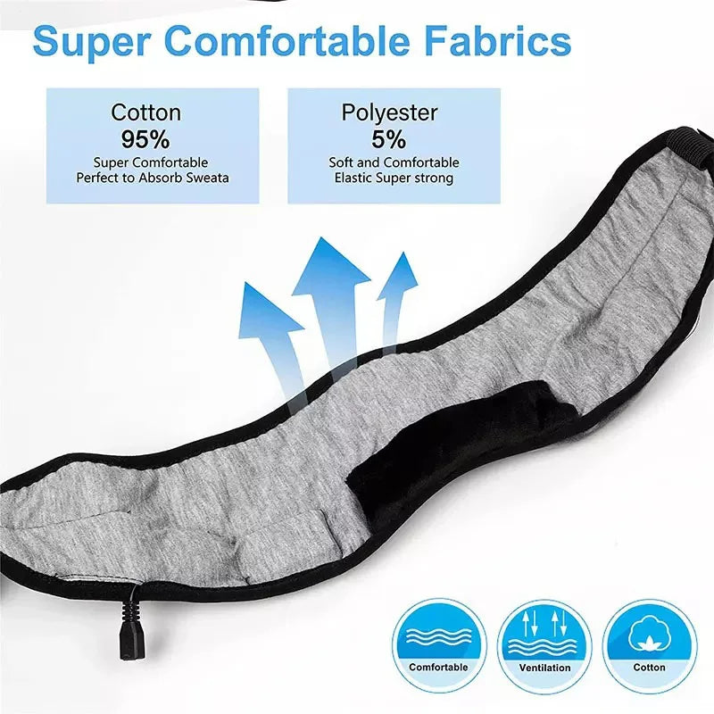 Masca de Somn 3D cu Căști Bluetooth – Sleep Headset, Muzică pentru Somn, Material Moale și Confortabil, Wireless