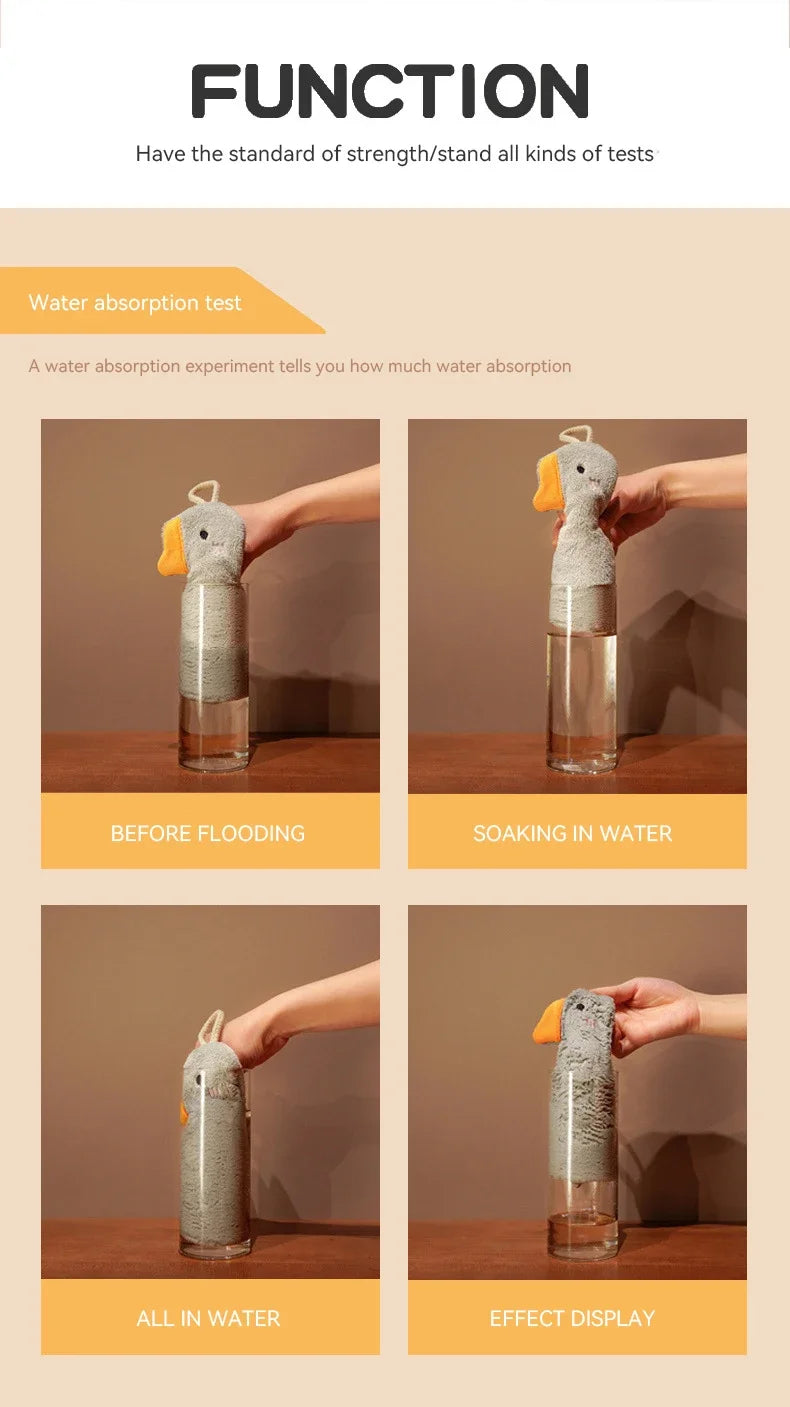 Prosop de Mână în Formă de Gâscă – Super Absorbant, Moale, Uscare Rapidă, Ideal pentru Bucătărie și Baie