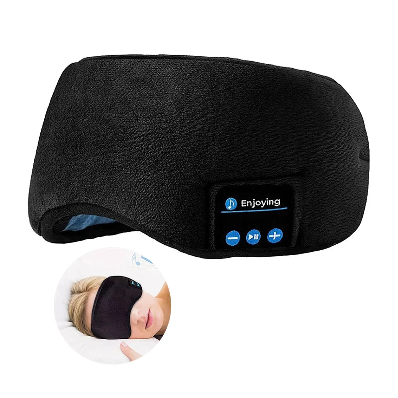 Masca de Somn 3D cu Căști Bluetooth – Sleep Headset, Muzică pentru Somn, Material Moale și Confortabil, Wireless