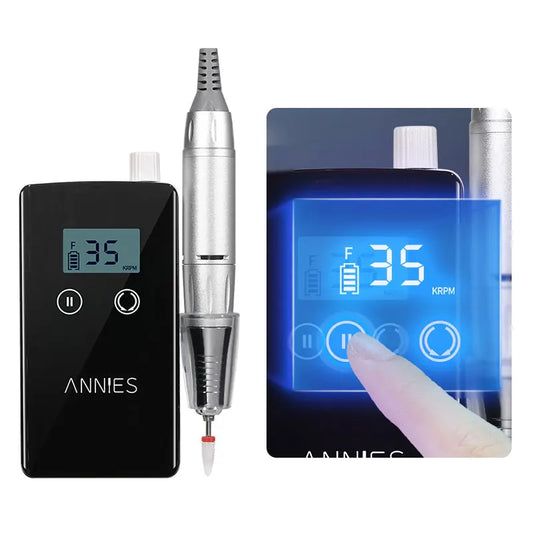 Freza Electrică Profesională 35.000 RPM – Portabilă, Reîncărcabilă, pentru Manichiură și Pedichiură | Set Complet pentru Salons & Home