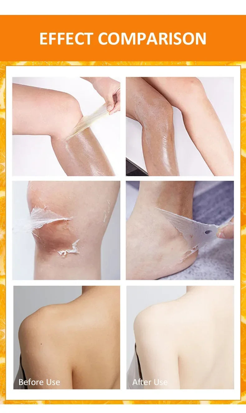 Loțiune Exfoliantă cu Portocală – Peeling pentru Corp, Îndepărtarea Celulelor Moarte, Hidratare și Catifelare