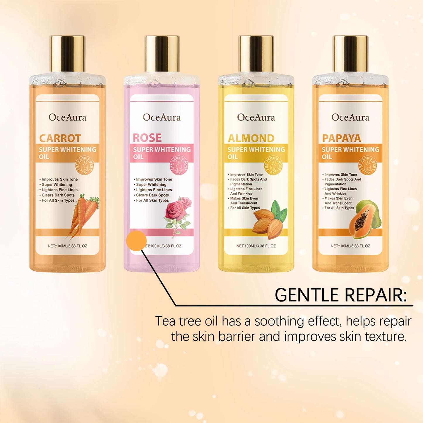 Ulei Hrănitor pentru Corp 7-Zile – Hidratare Intensă & Luminozitate cu Extract de Morcov, Absorbție Rapidă