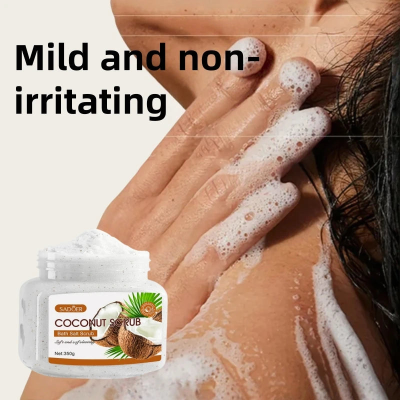 Scrub Exfoliant cu Cocos 350g – Curățare Profundă, Hidratare, Iluminare și Netezirea Pielii
