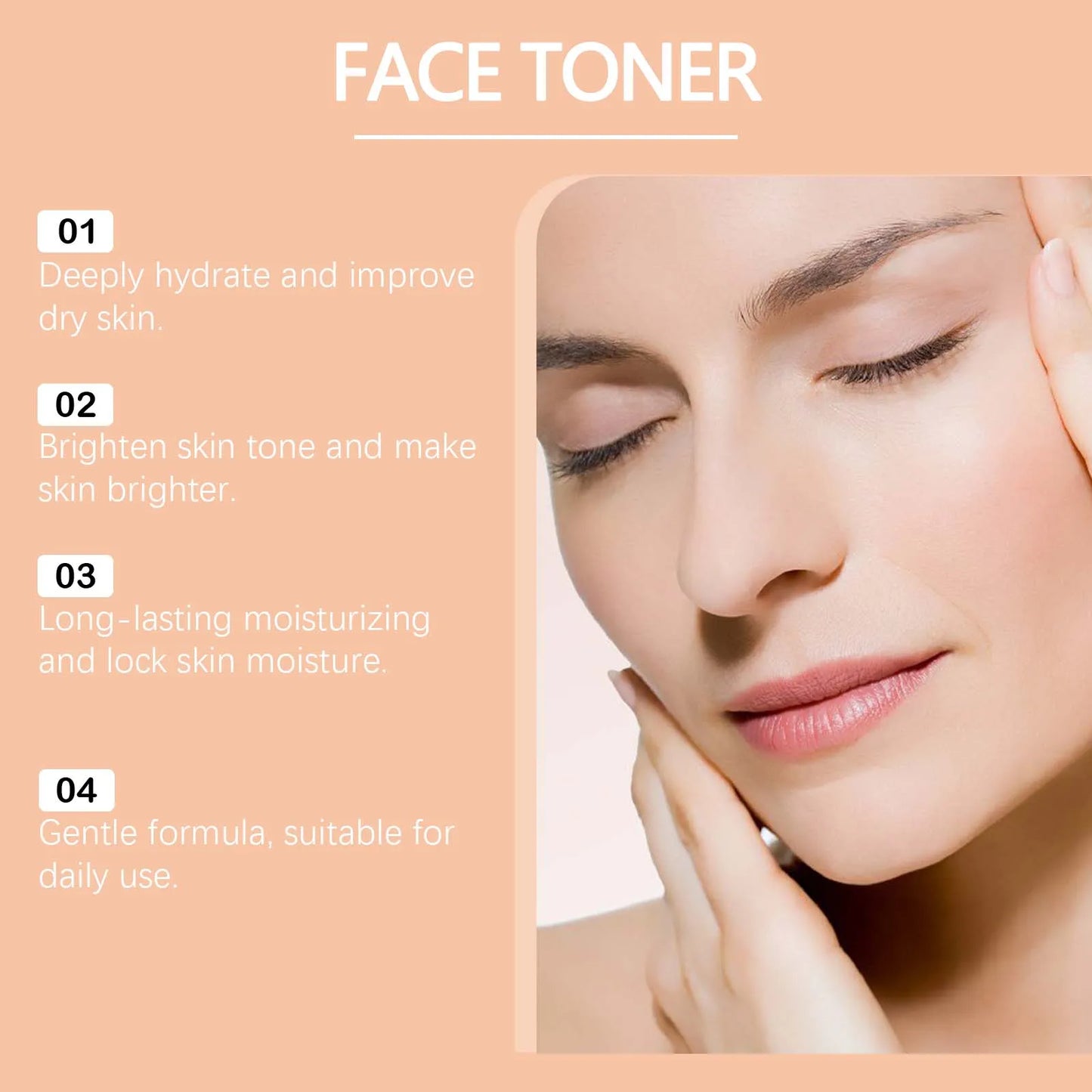 Toner cu Vitamina C și Niacinamide pentru față – Hidratare, Luminozare și Netezire 100 ml