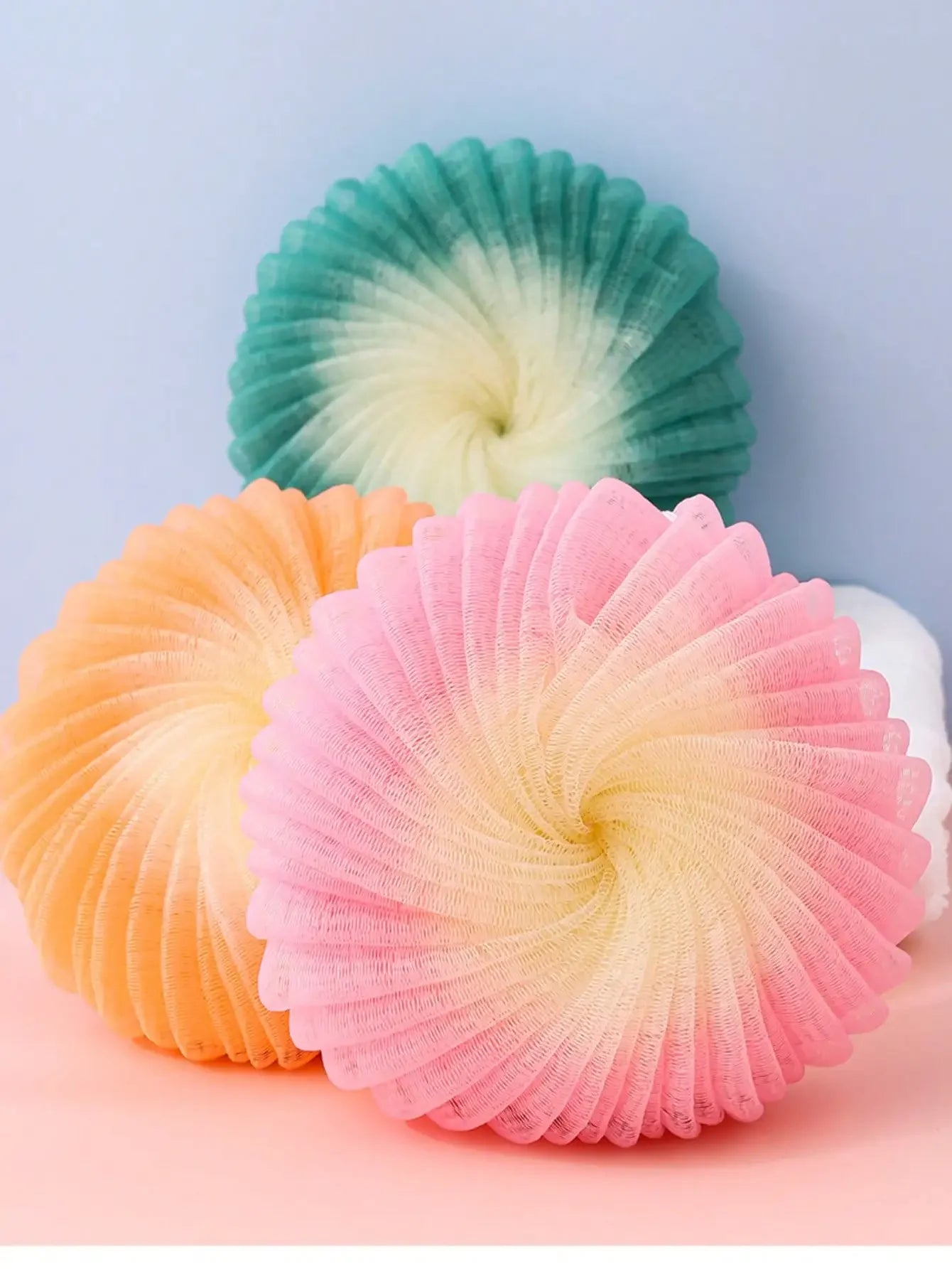 Burete de Duș Exfoliant din Plasă – Soft, Spumos, Curățare Delicată & Exfoliere Ușoară pentru Corp