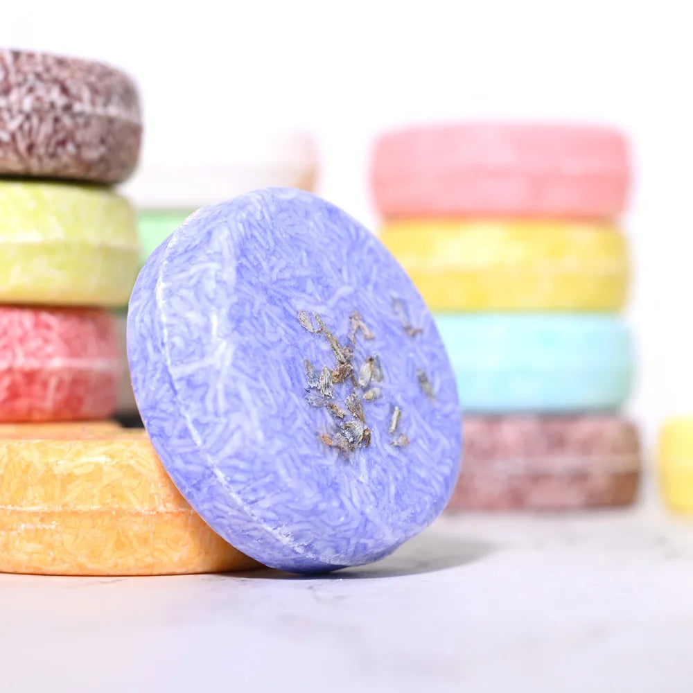 Șampon Solid cu Ulei Esențial de Lavandă – Handmade, Anti-Cădere, Calmarea Scalpului, Curățare Delicată – 60g