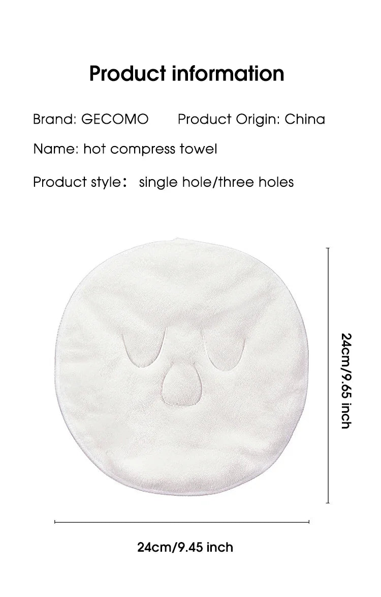 Prosop termic facial pentru compresă caldă – material moale, prietenos cu pielea, ideal pentru relaxare, abur, tratamente faciale și îngrijirea tenului