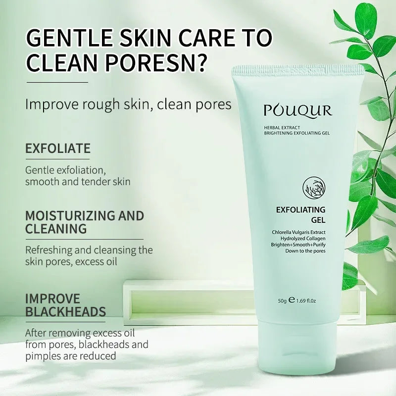 Gel Exfoliant Herbal pentru Față și Corp – Curățare Profundă, Hidratare și Îmbunătățirea Texturii Pielii