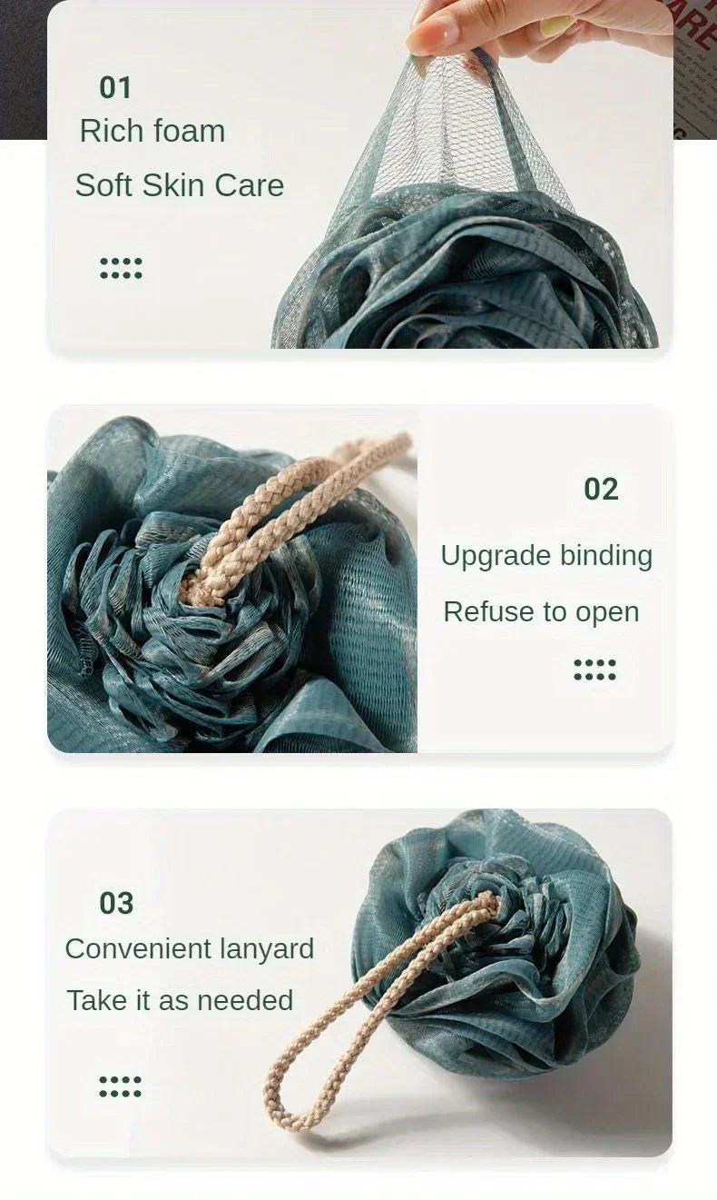 Burete de Duș în Formă de Trandafir – Exfoliere Delicată, Spumă Abundentă, Design Elegant pentru Baie