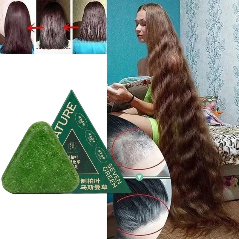 Șampon Solid Natural din Plante – Antimătreață, Anti-Cădere, Calmează Scalpului, Stimulează Creșterea Părului – Handmade