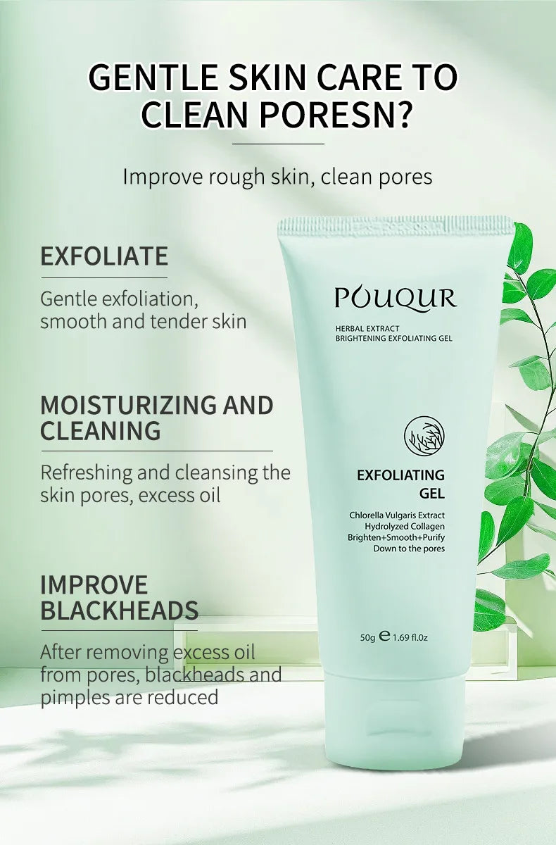 Gel Exfoliant Herbal pentru Față și Corp – Curățare Profundă, Hidratare și Îmbunătățirea Texturii Pielii