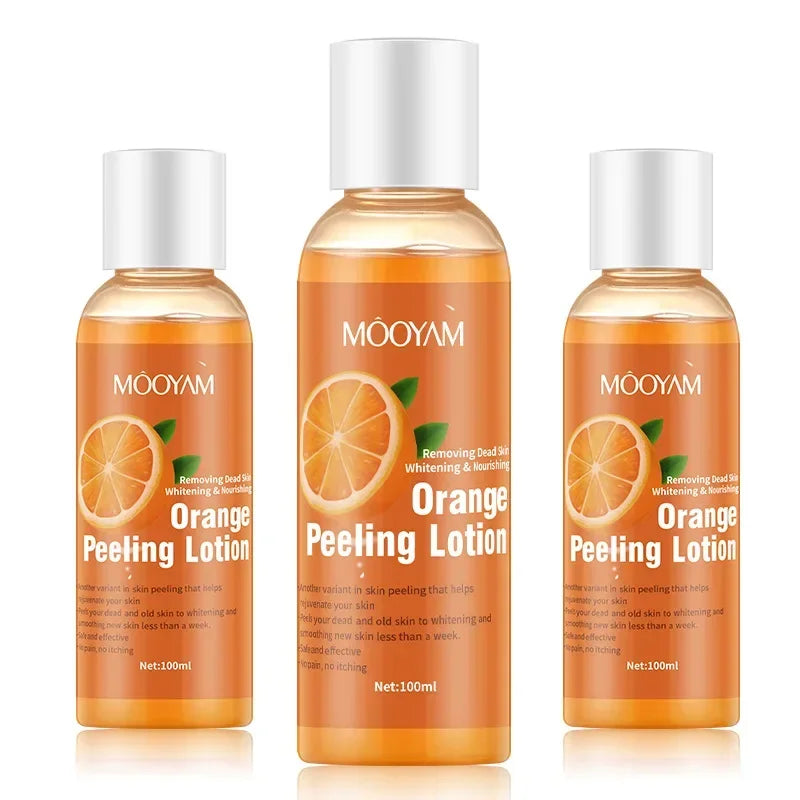 Loțiune Exfoliantă cu Portocală – Peeling pentru Corp, Îndepărtarea Celulelor Moarte, Hidratare și Catifelare