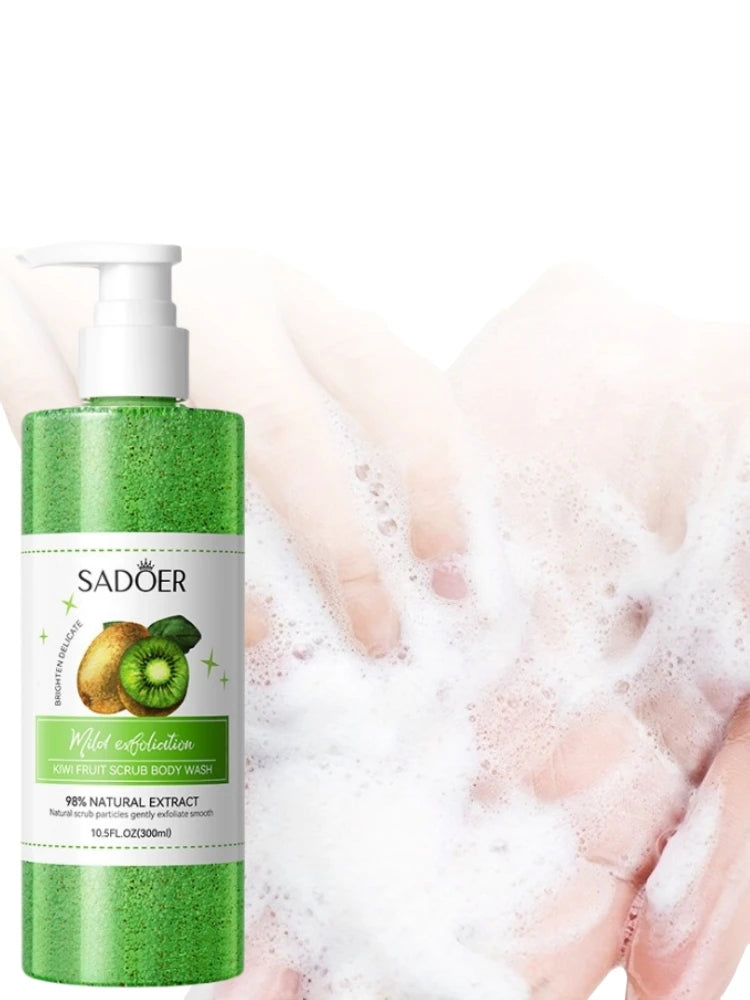 Gel de Duș Exfoliant cu Kiwi 300ml – Curățare Profundă, Iluminare și Hidratare Naturală