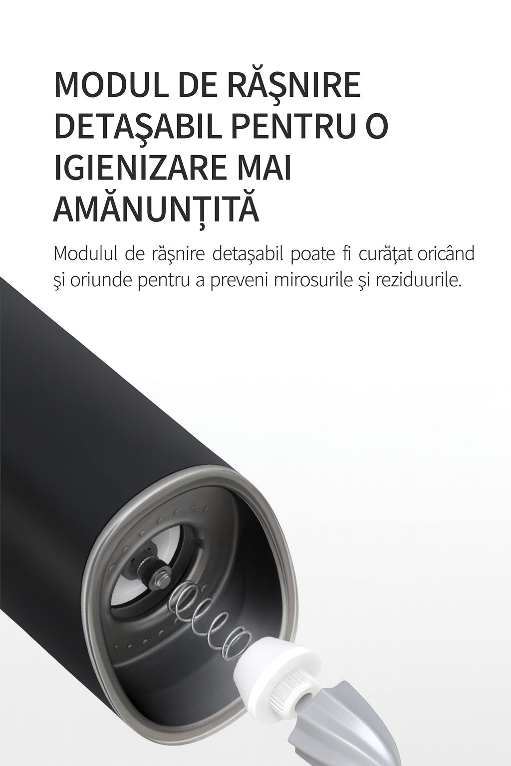 Set 1/2 Râșnițe electrice pentru sare și piper cu senzor gravitațional și lumină LED – Fashome, măcinare reglabilă