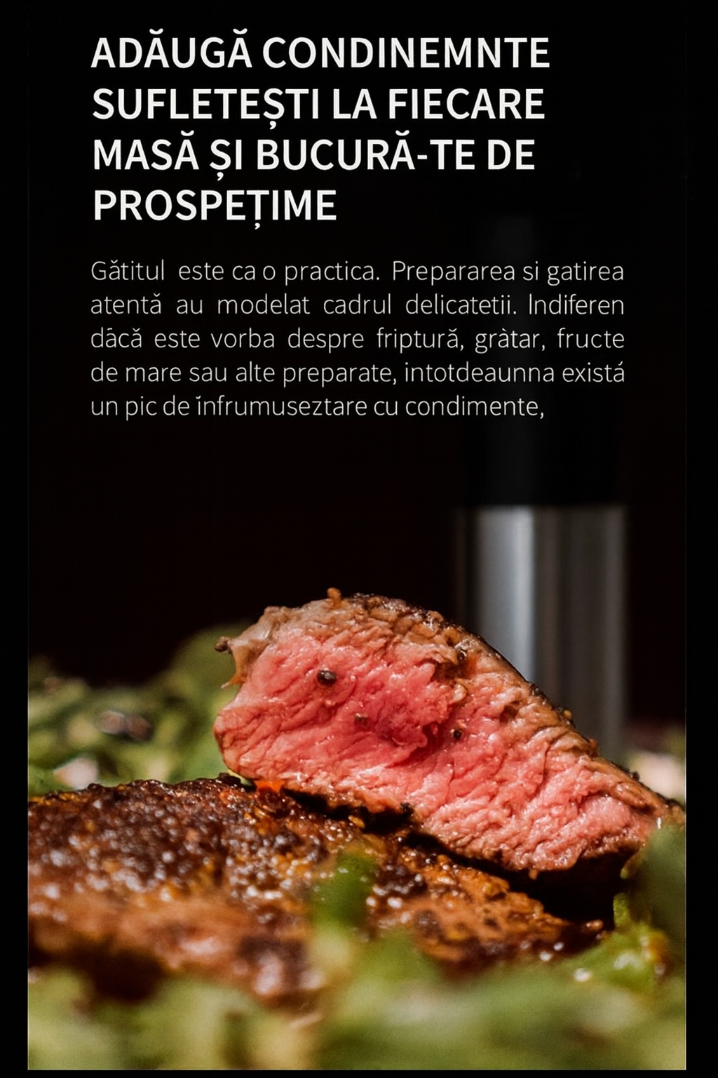 Set 1/2 Râșnițe electrice pentru sare și piper cu senzor gravitațional și lumină LED – Fashome, măcinare reglabilă